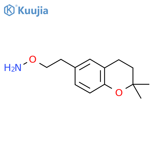 O-2-(2,2-dimethyl-3,4-dihydro-2H-1-benzopyran-6-yl)ethylhydroxylamine structure