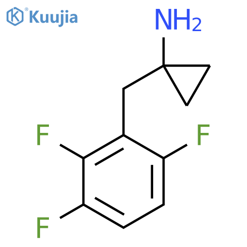 1-(2,3,6-trifluorophenyl)methylcyclopropan-1-amine structure