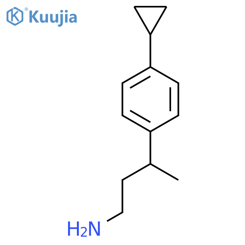 3-(4-cyclopropylphenyl)butan-1-amine structure