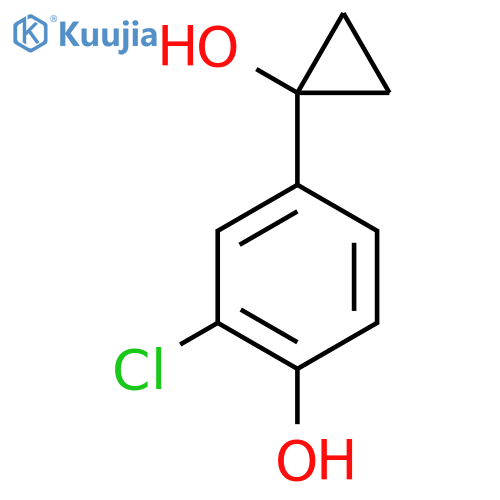 2-chloro-4-(1-hydroxycyclopropyl)phenol structure