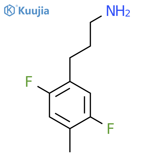 3-(2,5-difluoro-4-methylphenyl)propan-1-amine structure