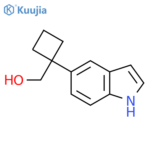 1-(1H-indol-5-yl)cyclobutylmethanol structure