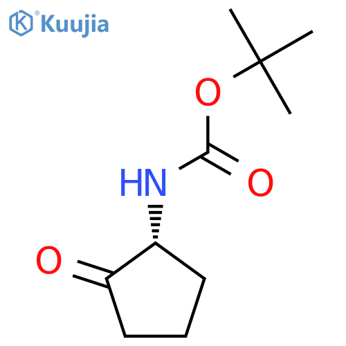 tert-butyl N-[(1R)-2-oxocyclopentyl]carbamate structure