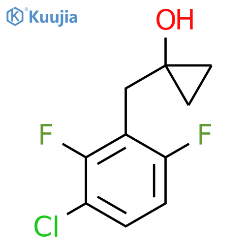 1-(3-chloro-2,6-difluorophenyl)methylcyclopropan-1-ol structure