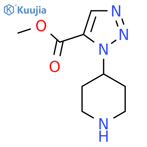 methyl 1-(piperidin-4-yl)-1H-1,2,3-triazole-5-carboxylate structure