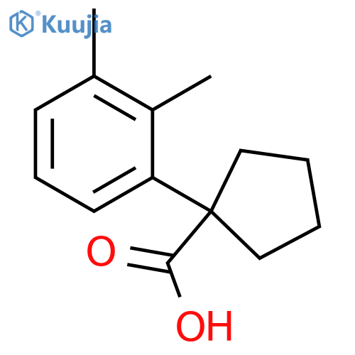 1-(2,3-dimethylphenyl)cyclopentane-1-carboxylic acid structure
