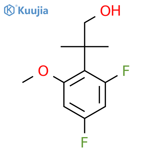 2-(2,4-Difluoro-6-methoxyphenyl)-2-methylpropan-1-ol structure