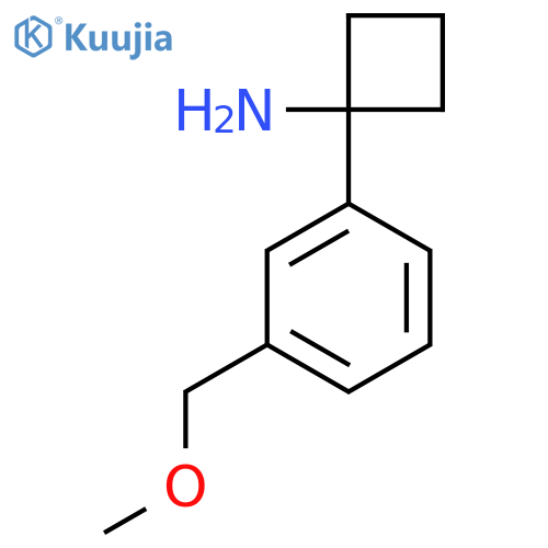 1-3-(methoxymethyl)phenylcyclobutan-1-amine structure