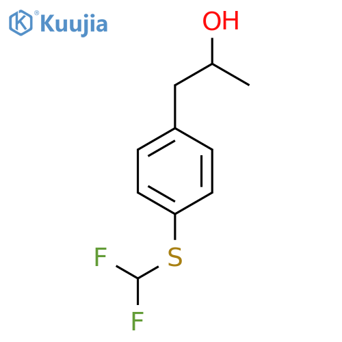 1-{4-(difluoromethyl)sulfanylphenyl}propan-2-ol structure