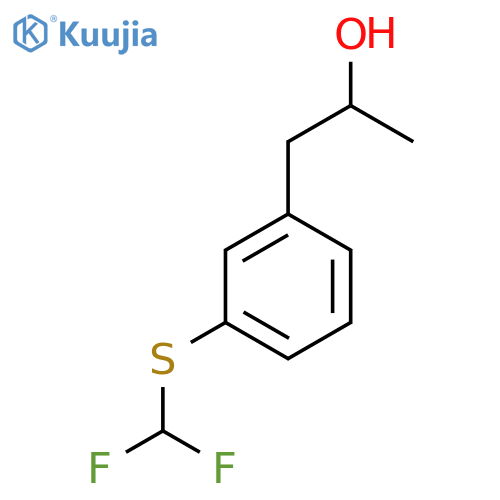 1-{3-(difluoromethyl)sulfanylphenyl}propan-2-ol structure