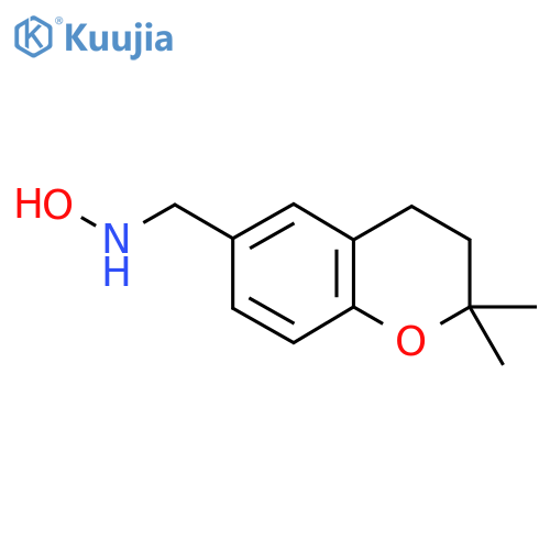 N-(2,2-dimethyl-3,4-dihydro-2H-1-benzopyran-6-yl)methylhydroxylamine structure