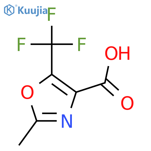 2-Methyl-5-(trifluoromethyl)-1,3-oxazole-4-carboxylic Acid structure