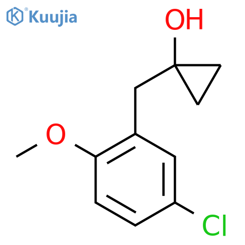 1-(5-chloro-2-methoxyphenyl)methylcyclopropan-1-ol structure