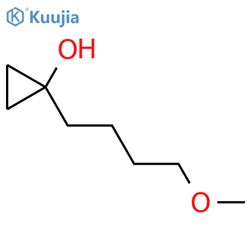 1-(4-methoxybutyl)cyclopropan-1-ol structure