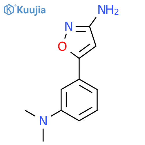 5-3-(dimethylamino)phenyl-1,2-oxazol-3-amine structure
