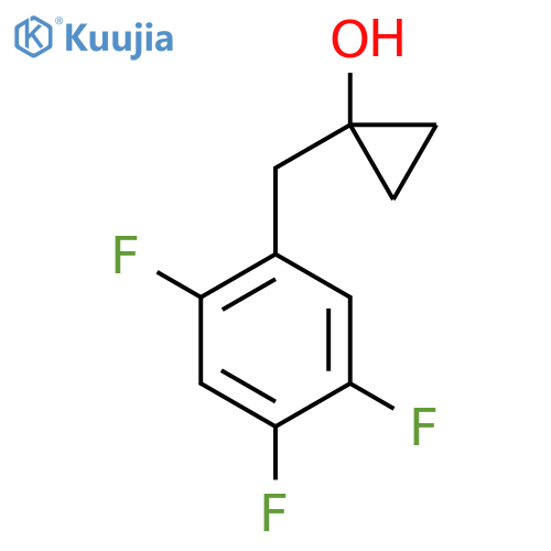 1-(2,4,5-trifluorophenyl)methylcyclopropan-1-ol structure