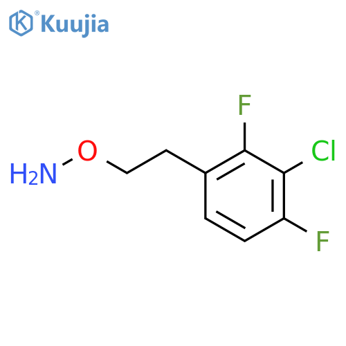 O-2-(3-chloro-2,4-difluorophenyl)ethylhydroxylamine structure