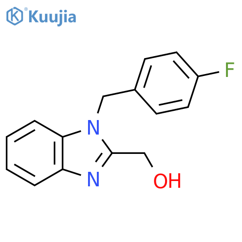 [1-(4-fluorobenzyl)-1H-benzimidazol-2-yl]methanol structure