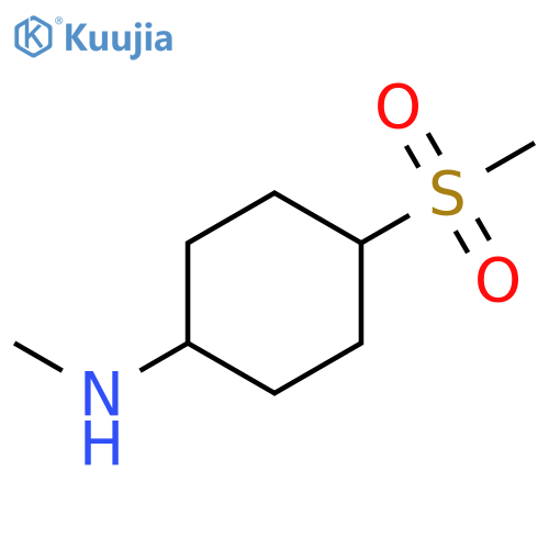 Cyclohexanamine, N-methyl-4-(methylsulfonyl)- structure