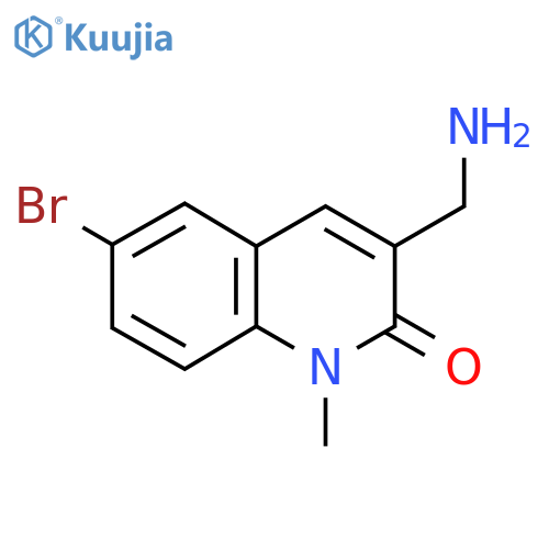3-(Aminomethyl)-6-bromo-1-methylquinolin-2(1H)-one structure