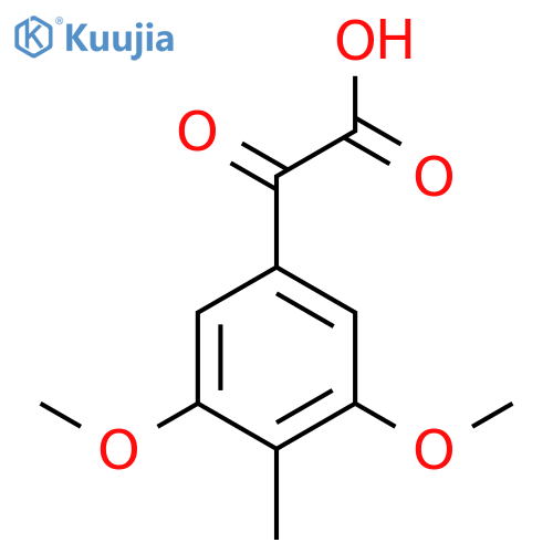 2-(3,5-dimethoxy-4-methylphenyl)-2-oxoacetic acid structure