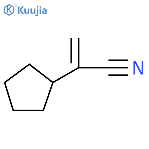 2-cyclopentylprop-2-enenitrile structure