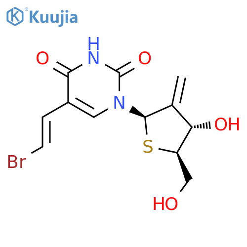 Uridine, 5-(2-bromoethenyl)-2'-deoxy-2'-methylene-4'-thio- structure