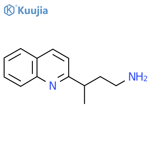 3-(quinolin-2-yl)butan-1-amine structure