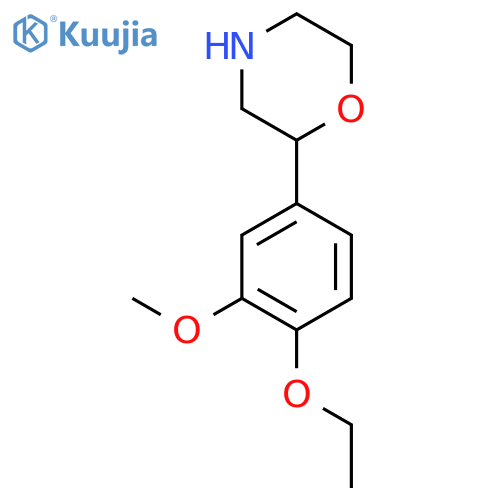 2-(4-ethoxy-3-methoxyphenyl)morpholine structure