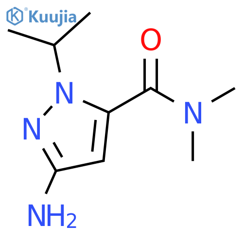 3-amino-1-isopropyl-N,N-dimethyl-1H-pyrazole-5-carboxamide structure