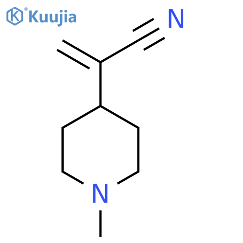 2-(1-methylpiperidin-4-yl)prop-2-enenitrile structure