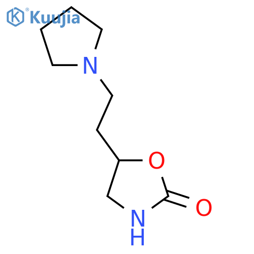 5-2-(pyrrolidin-1-yl)ethyl-1,3-oxazolidin-2-one structure