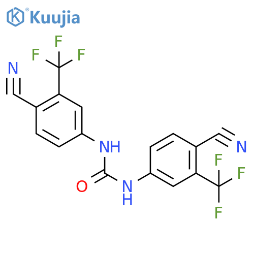 N,N'-Bis3-(trifluoromethyl-4-cyanophenylurea structure