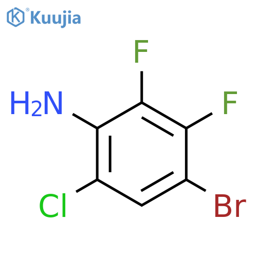 4-Bromo-6-chloro-2,3-difluoroaniline structure