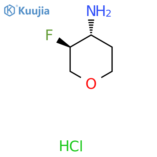 (3S,4R)-3-Fluorooxan-4-amine hydrochloride structure