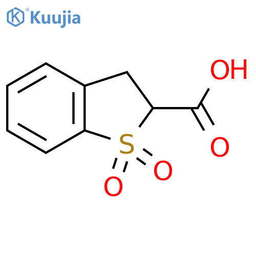 1,1-Dioxo-2,3-dihydro-1lambda6-benzothiophene-2-carboxylic acid structure