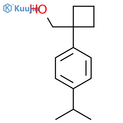 {1-4-(propan-2-yl)phenylcyclobutyl}methanol structure