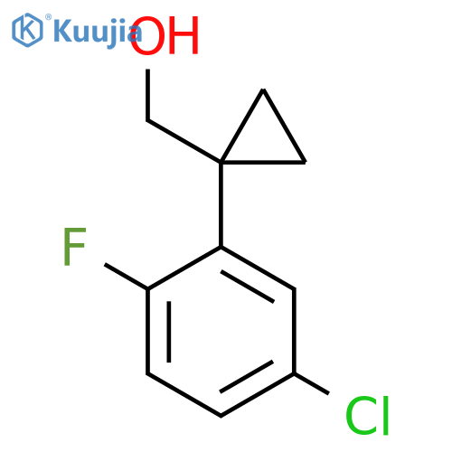 1-(5-chloro-2-fluorophenyl)cyclopropylmethanol structure