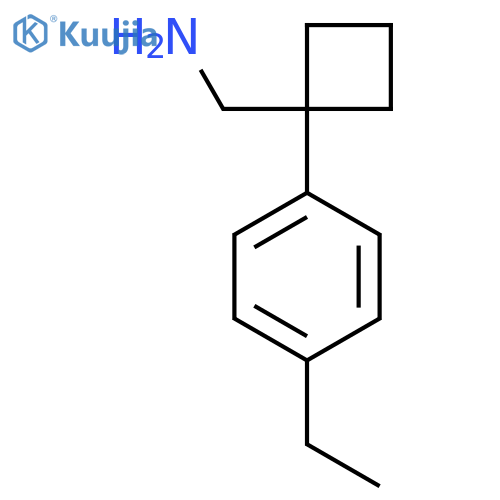 1-(4-ethylphenyl)cyclobutylmethanamine structure