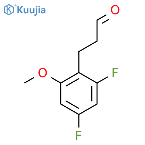 3-(2,4-difluoro-6-methoxyphenyl)propanal structure
