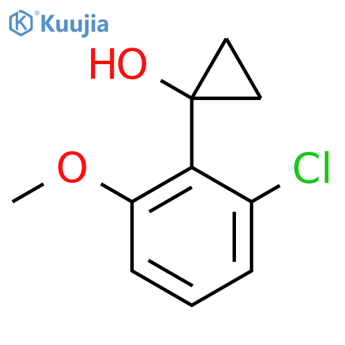 1-(2-chloro-6-methoxyphenyl)cyclopropan-1-ol structure