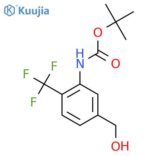 tert-butyl N-5-(hydroxymethyl)-2-(trifluoromethyl)phenylcarbamate structure