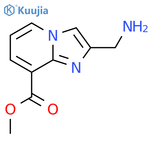 methyl 2-(aminomethyl)imidazo1,2-apyridine-8-carboxylate structure