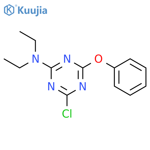 1,3,5-Triazin-2-amine, 4-chloro-N,N-diethyl-6-phenoxy- structure