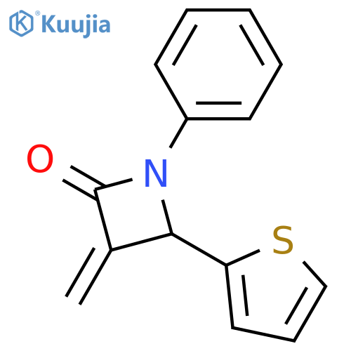 3-Methylidene-1-phenyl-4-(thiophen-2-yl)azetidin-2-one structure