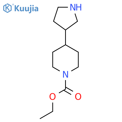 ethyl 4-(pyrrolidin-3-yl)piperidine-1-carboxylate structure