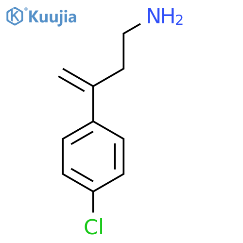 3-(4-Chlorophenyl)but-3-en-1-amine structure