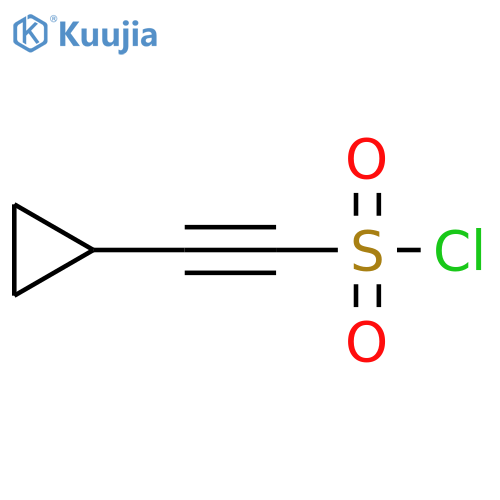Cyclopropylethynesulfonyl chloride structure
