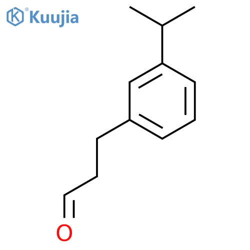 3-3-(propan-2-yl)phenylpropanal structure