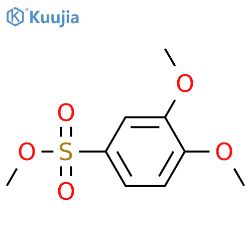 3,4-Dihydroxybenzenesulfonic acid; Di-Me ether, Me ester structure